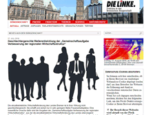 Tablet Screenshot of linksfraktion-bremen.de